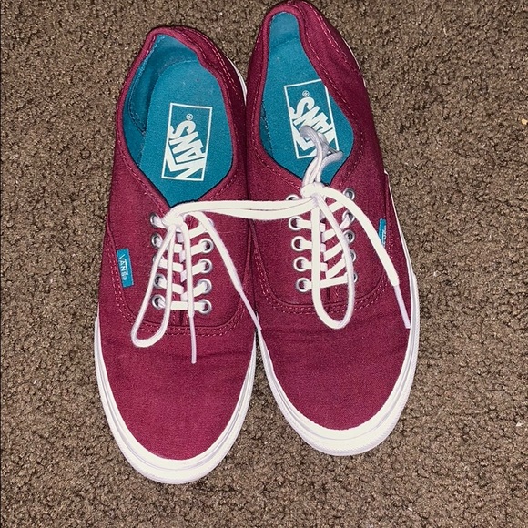 maroon vans womens